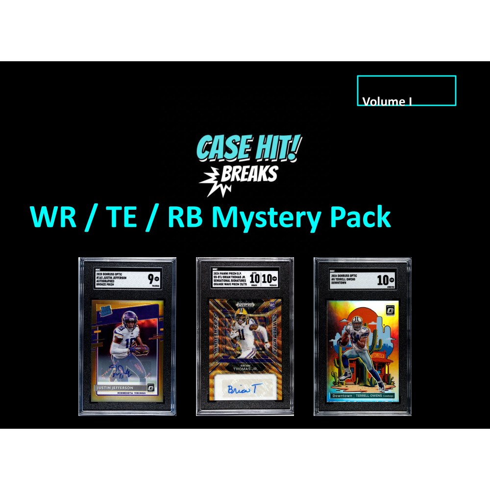 Case Hit! Breaks - WR/TE/RB Pack Mystery Box, Volume 1 at PristineAuction.com