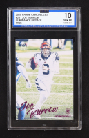 Joe Burrow 2020 Panini Luminance Pink CHRONICLES #201 RC (ISA 10) at PristineAuction.com