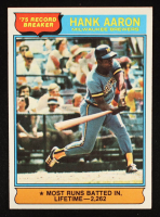 Hank Aaron 1976 Topps #1 RB at PristineAuction.com