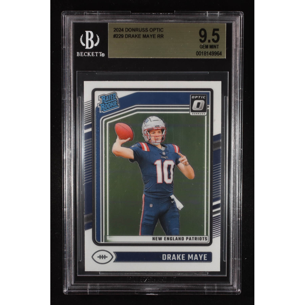 Drake Maye 2024 Donruss Optic #229 RR RC (BGS 9.5) at PristineAuction.com
