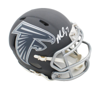 Michael Vick Signed Falcons Slate Alternate Speed Mini Helmet (Beckett) at PristineAuction.com