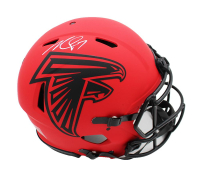 Michael Vick Signed Falcons Full-Size Authentic On-Field Rave Alternate Speed Helmet (Beckett) at PristineAuction.com