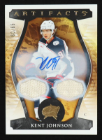 Kent Johnson 2023-24 Artifacts Material Autographs Gold #110 #60/65 at PristineAuction.com
