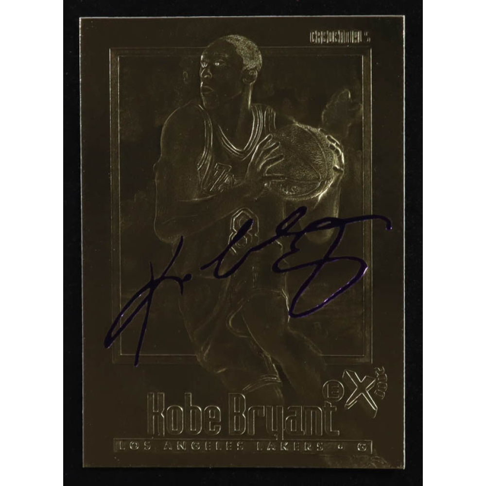 Kobe Bryant 1996-97 Skybox EX-2000 Purple Signature 23Kt Gold RC at PristineAuction.com