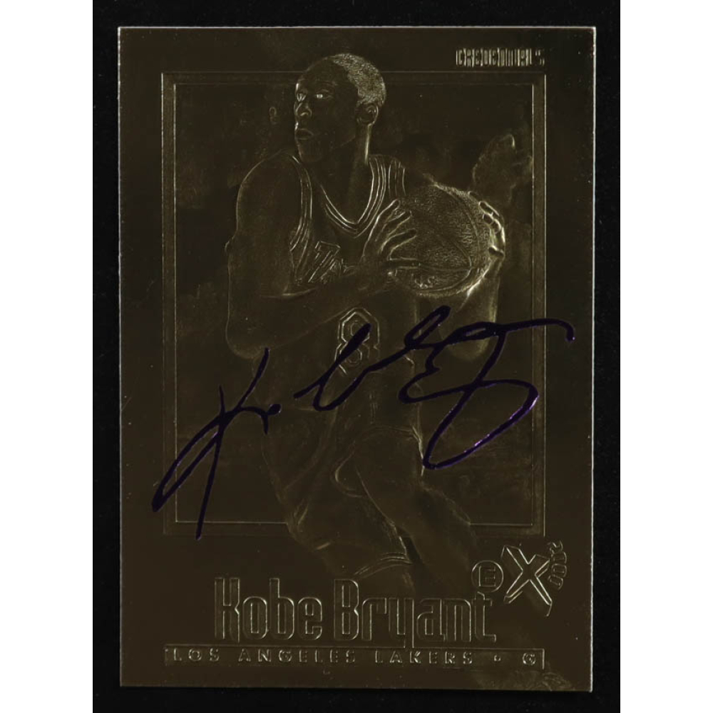 Kobe Bryant 1996-97 Skybox EX-2000 Purple Signature 23Kt Gold RC at PristineAuction.com