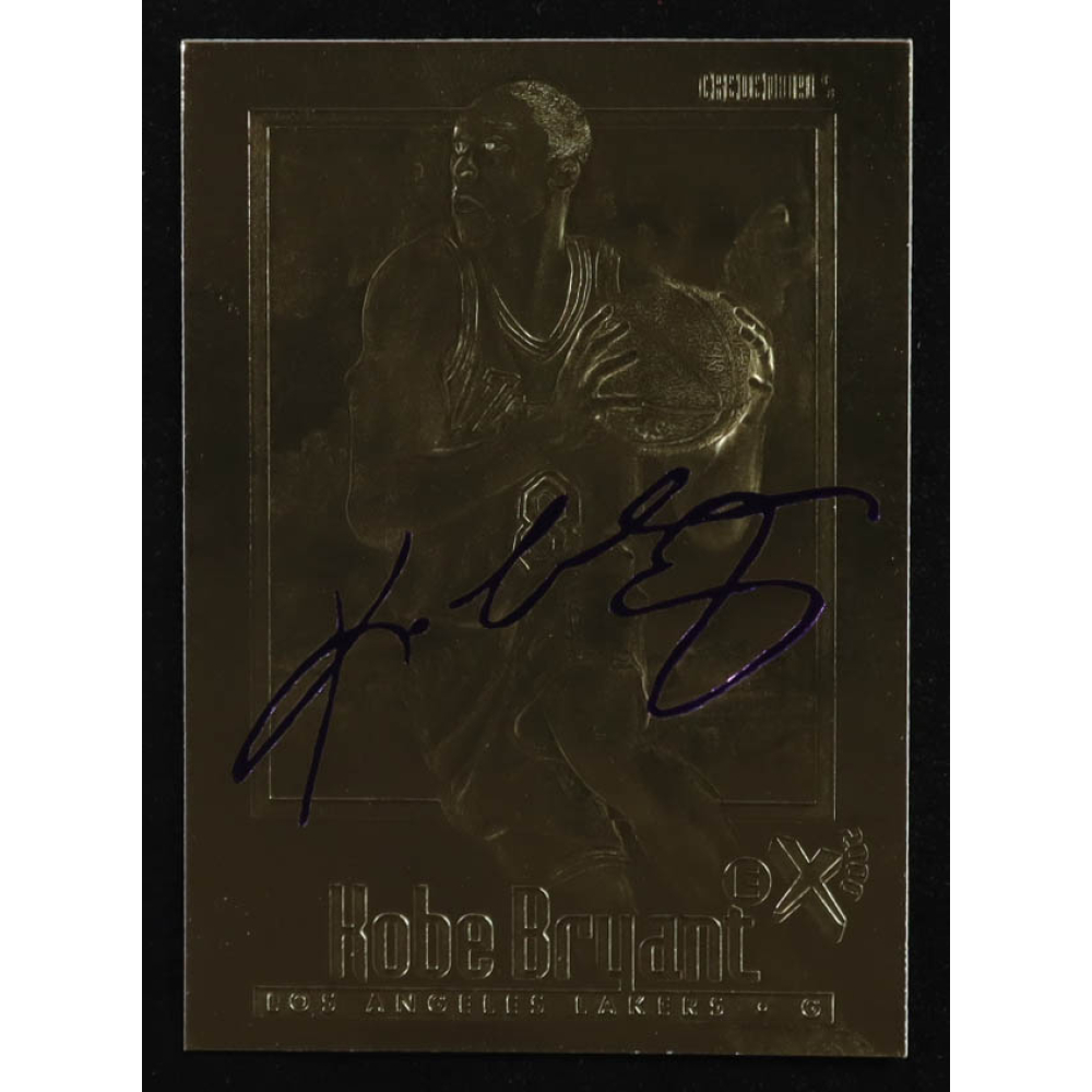 Kobe Bryant 1996-97 Skybox EX-2000 Purple Signature 23Kt Gold RC at PristineAuction.com