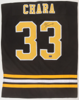 Zdeno Chara Signed #63 Jersey Swatch (Marchand) at PristineAuction.com