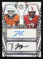 Jonathon Brooks / Xavier Legette 2024 Leaf Trinity Dual Autographs Black #DA15 RC #3/5 at PristineAuction.com