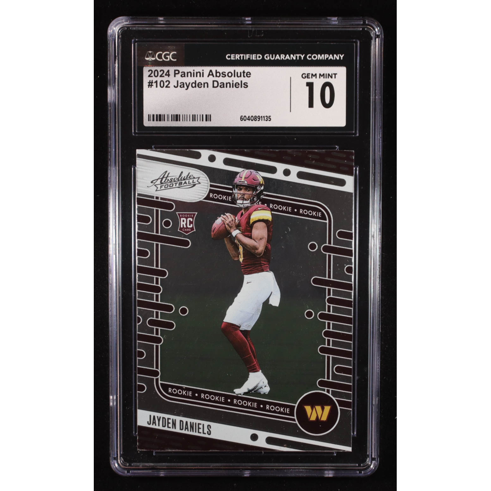 Jayden Daniels 2024 Absolute #102 RC (CGC 10) at PristineAuction.com