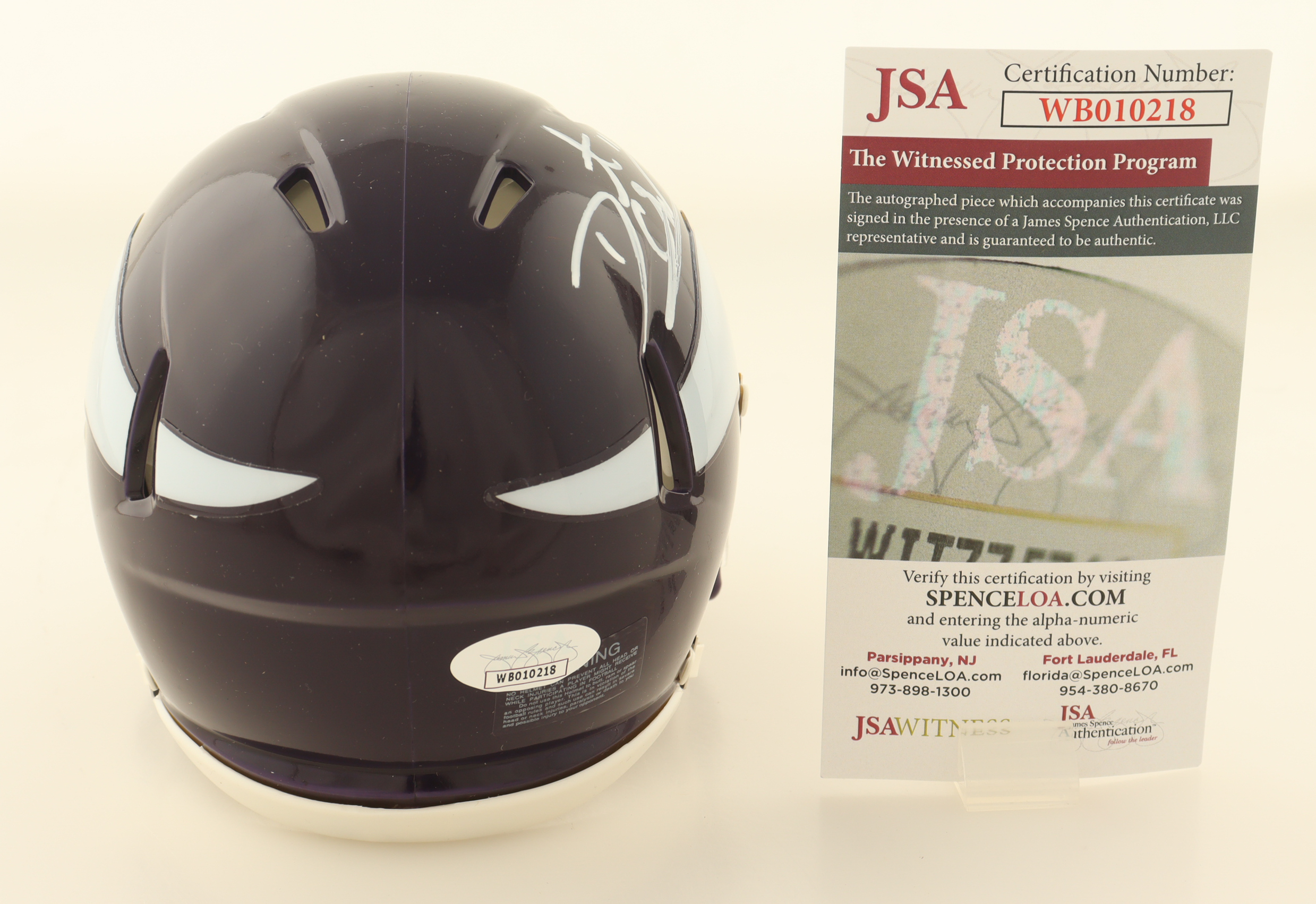 Daunte Culpepper Signed Vikings Speed Mini Helmet (JSA) at PristineAuction.com Daunte Culpepper Signed Vikings Speed Mini Helmet (JSA) at PristineAuction.com