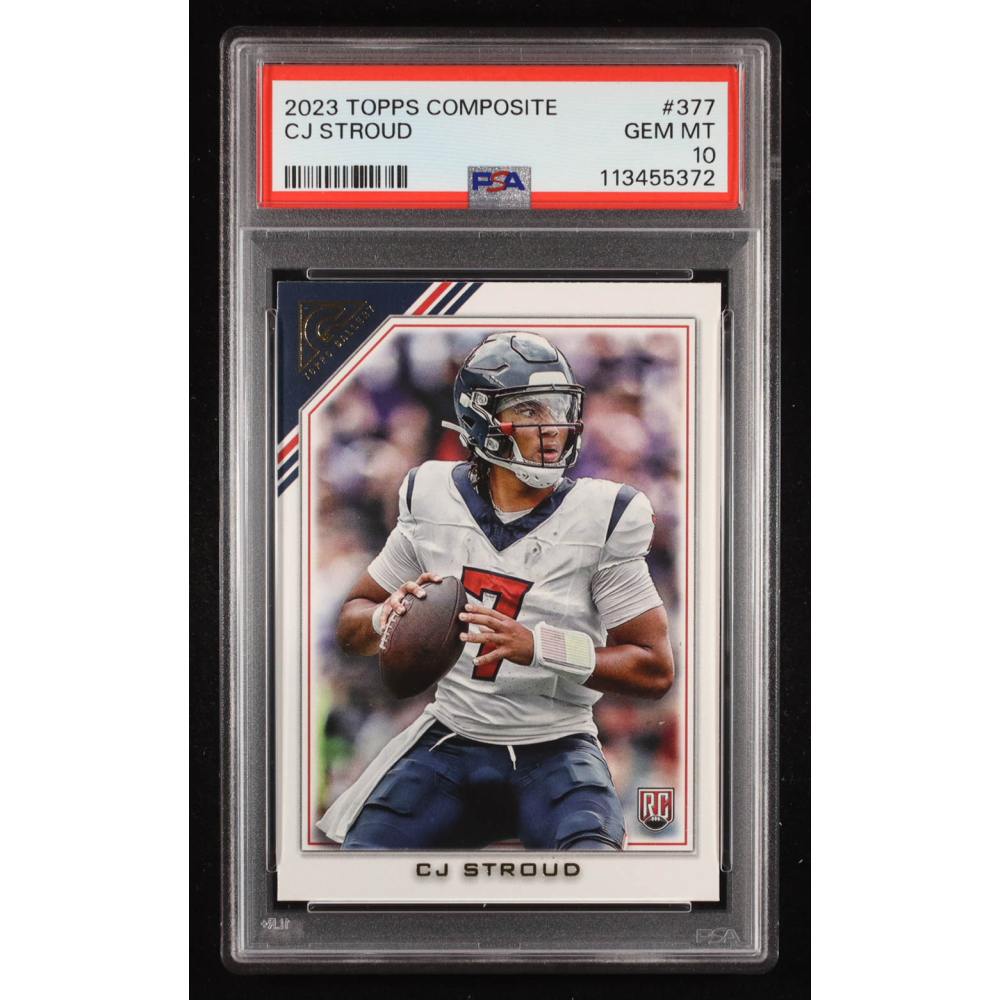 CJ Stroud 2023 Topps Composite #377 Gallery RC (PSA 10) at PristineAuction.com