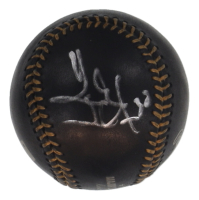 Henrik Lundqvist Signed OML Black Leather Baseball (JSA) at PristineAuction.com