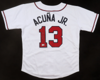 Ronald Acuna Jr. Signed Braves Majestic Authentic Jersey (Beckett) at PristineAuction.com