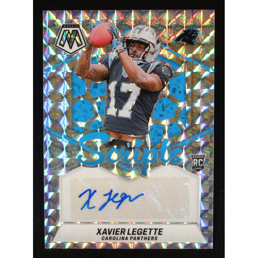 Xavier Legette 2024 Panini Mosaic Rookie Scripts #9 RC at PristineAuction.com