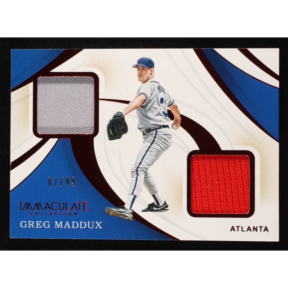 Greg Maddux 2020 Immaculate Collection Immaculate Duals Memorabilia #8 #1/49 at PristineAuction.com