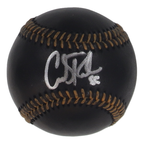 Carlos Rodon Signed OML Black Leather Baseball (JSA) at PristineAuction.com Carlos Rodon Signed OML Black Leather Baseball (JSA) at PristineAuction.com