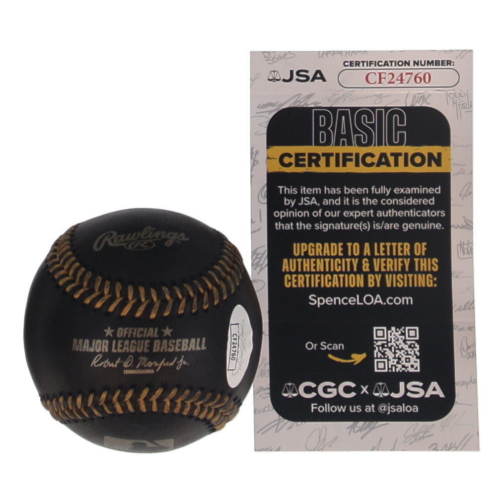 Carlos Rodon Signed OML Black Leather Baseball (JSA) at PristineAuction.com Carlos Rodon Signed OML Black Leather Baseball (JSA) at PristineAuction.com