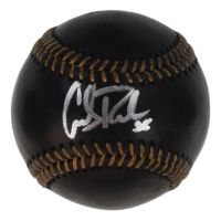 Carlos Rodon Signed OML Black Leather Baseball (JSA) at PristineAuction.com