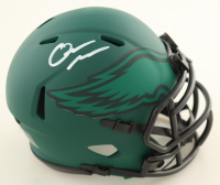 Quinyon Mitchell Signed Eagles Rave Alternate Speed Mini Helmet (JSA) at PristineAuction.com