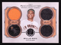 Willie Mays 2013 Topps Museum Collection Primary Pieces Legends Quad Relics #WM #16/25 at PristineAuction.com