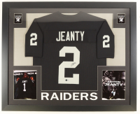 Ashton Jeanty Signed Custom Framed Jersey Display (Beckett) at PristineAuction.com