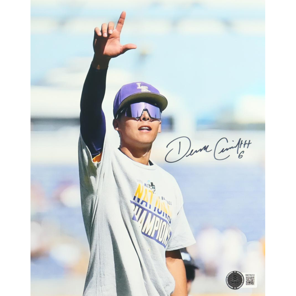 Derek Curiel Signed LSU Tigers 8x10 Photo (Beckett) at PristineAuction.com