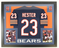 Devin Hester Signed Custom Framed Jersey Inscribed "HOF 24" (PIA) at PristineAuction.com