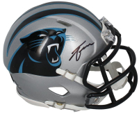 Tetairoa McMillan Signed Panthers Speed Mini Helmet (Fanatics) at PristineAuction.com
