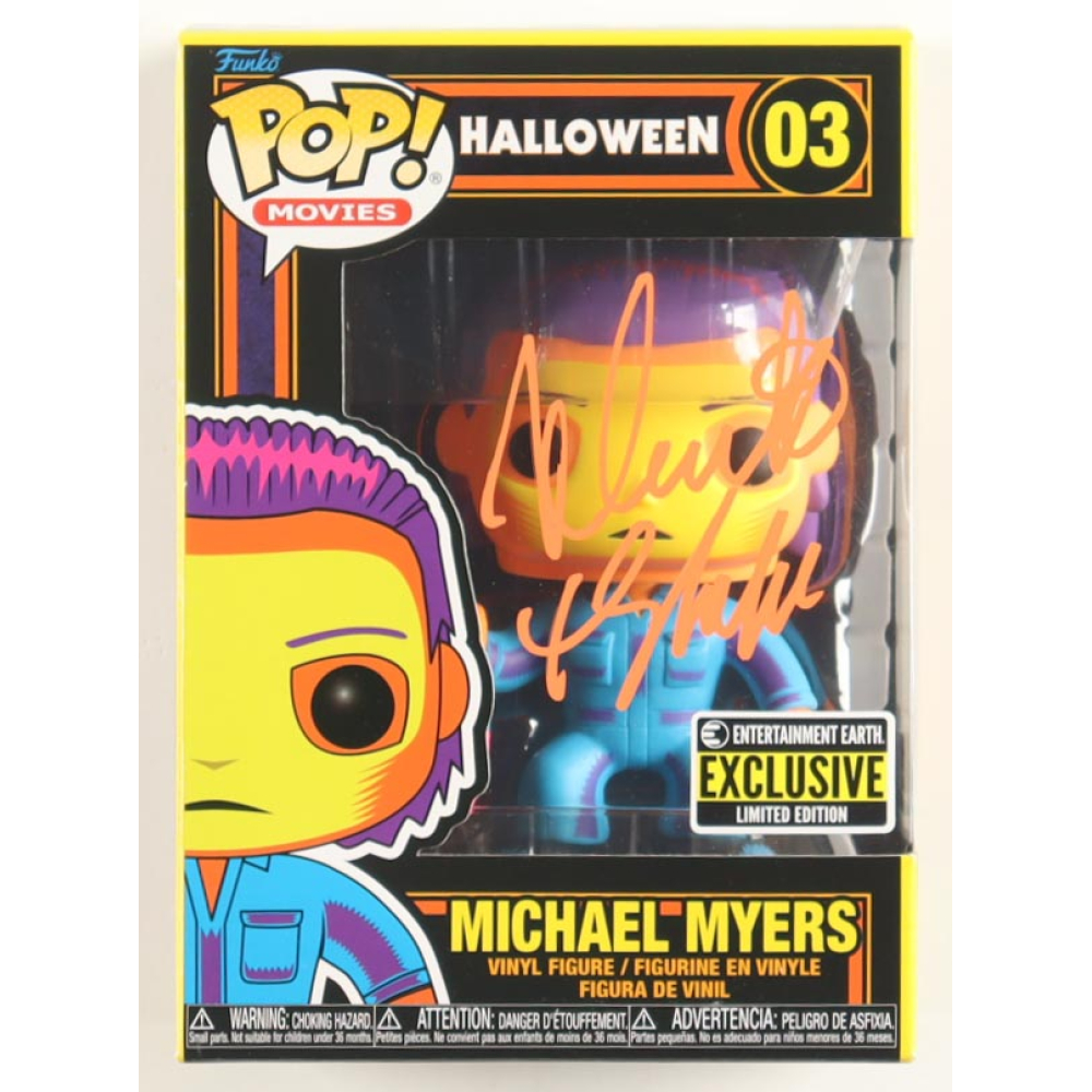 Nick Castle Signed "Halloween" #03 Blacklight Michael Myers Funko Pop! Inscribed "The Shape"(PA) at PristineAuction.com