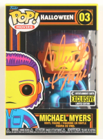 Nick Castle Signed "Halloween" #03 Blacklight Michael Myers Funko Pop! Inscribed "The Shape"(PA) at PristineAuction.com