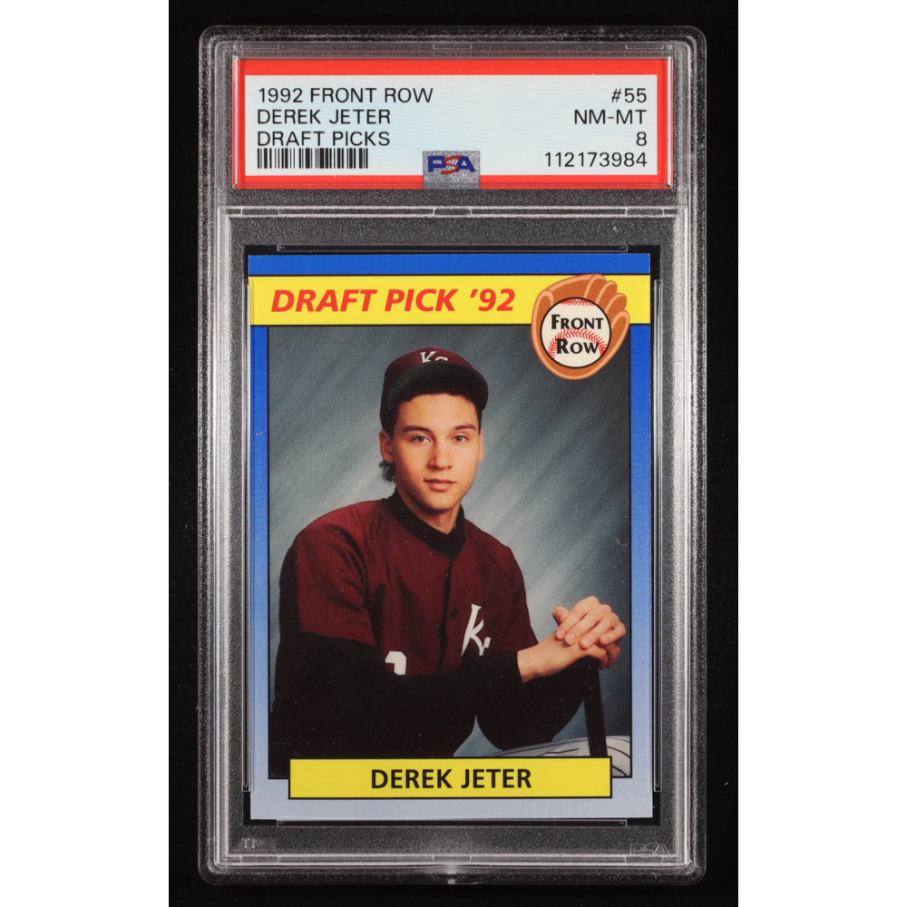 Derek Jeter 1992 Front Row Draft Picks #55 RC (PSA 8) at PristineAuction.com
