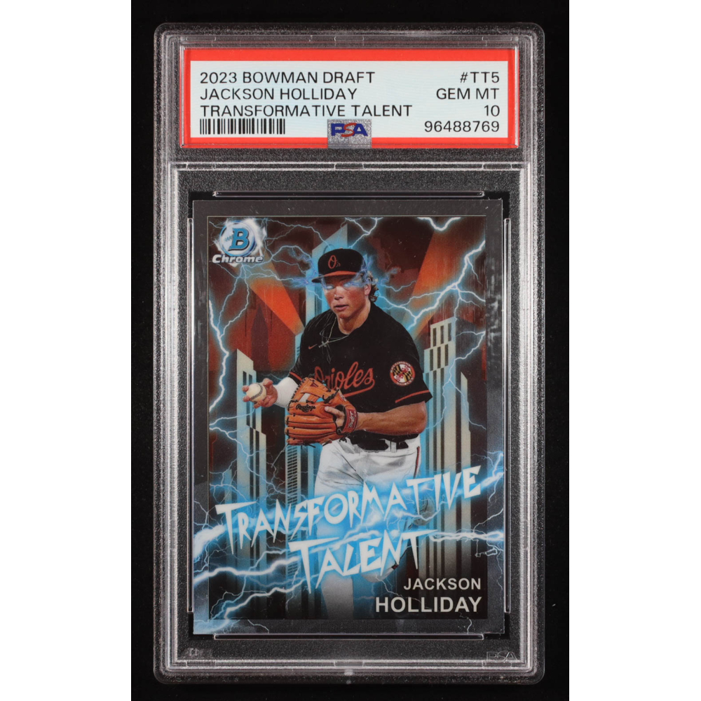 Jackson Holliday 2023 Bowman Chrome Draft Transformative Talent #TT5  RC (PSA 10) at PristineAuction.com