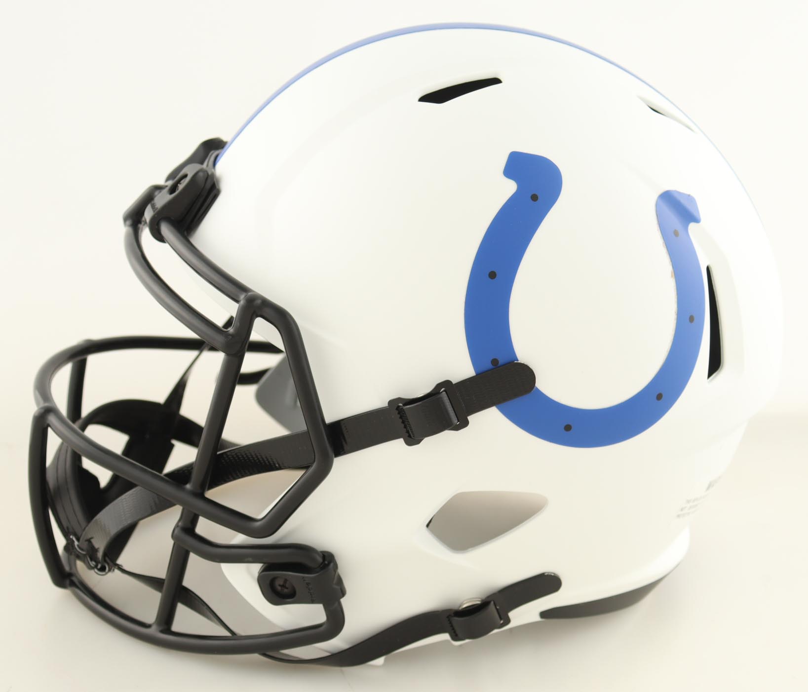 Lenny Moore Signed Colts Full-Size Lunar Eclipse Alternate Speed Helmet Inscribed "HOF 75" (Schwartz) at PristineAuction.com Lenny Moore Signed Colts Full-Size Lunar Eclipse Alternate Speed Helmet Inscribed "HOF 75" (Schwartz) at PristineAuction.com