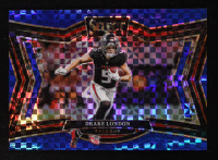 Drake London 2024 Select Prizm Blue #433 #58/75 at PristineAuction.com