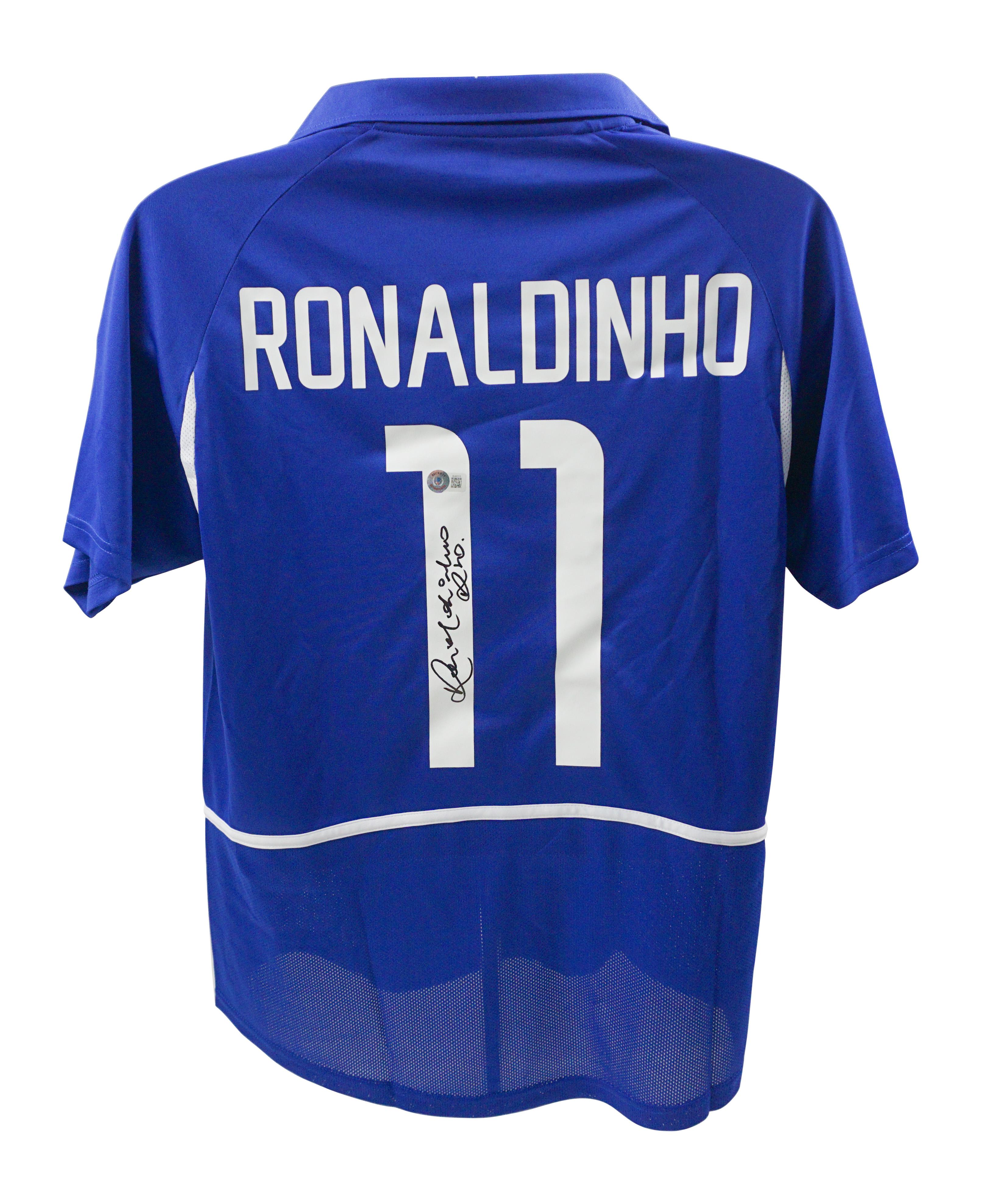 Ronaldinho Signed Brazil National Team Nike Authentic Jersey (Beckett) at PristineAuction.com Ronaldinho Signed Brazil National Team Nike Authentic Jersey (Beckett) at PristineAuction.com