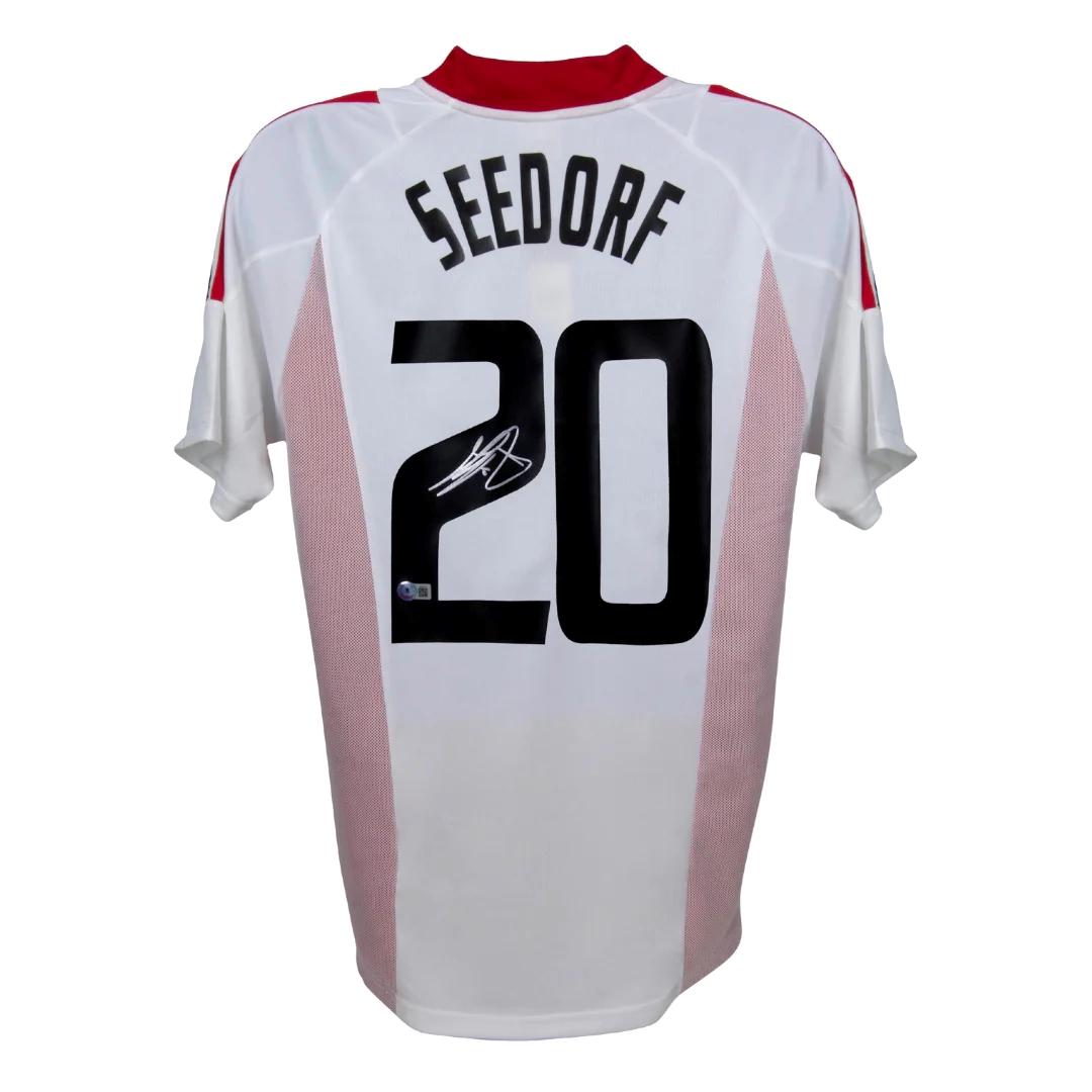 Clarence Seedorf Signed AC Milan Adidas Authentic Jersey (Beckett) at PristineAuction.com Clarence Seedorf Signed AC Milan Adidas Authentic Jersey (Beckett) at PristineAuction.com