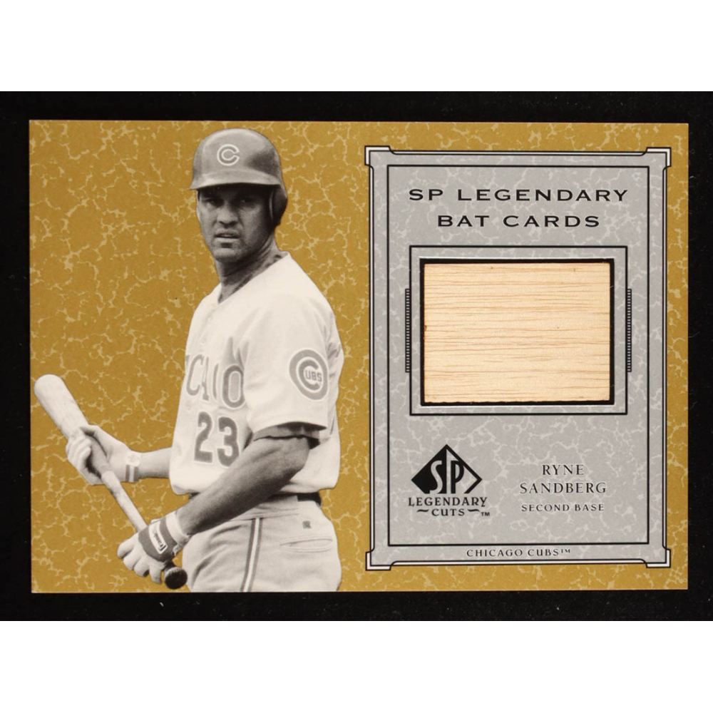 Ryne Sandberg 2001 SP Legendary Cuts Game Bat #BRS at PristineAuction.com