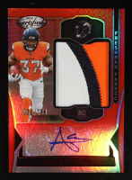 Audric Estime 2024 Certified Freshman Fabric Mirror Signatures Red #20 #020/199 at PristineAuction.com