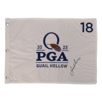 Jordan Spieth Signed 2025 PGA Quail Hollow Golf Pin Flag (JSA) at PristineAuction.com