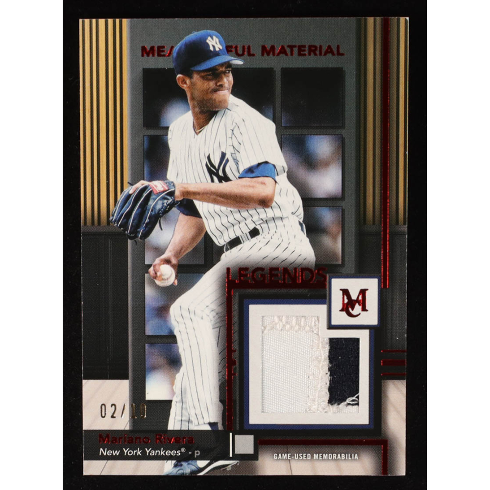 Mariano Rivera 2022 Topps Museum Collection Meaningful Material Relics Ruby #MMR1MR #2/10 at PristineAuction.com
