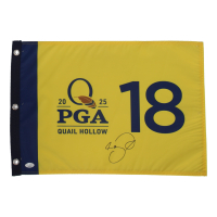 Jason Day Signed 2025 PGA Quail Hollow Golf Pin Flag (JSA) at PristineAuction.com
