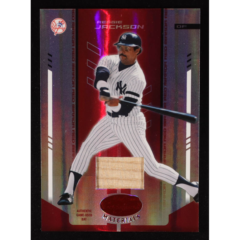 Reggie Jackson 2004 Leaf Certified Materials Mirror Bat Red #216 #141/150 at PristineAuction.com