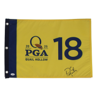 Patrick Cantlay Signed 2025 PGA Quail Hollow Golf Pin Flag (JSA) at PristineAuction.com