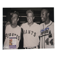 Hank Aaron Signed Braves 16x20 Photo (JSA) at PristineAuction.com