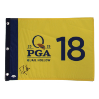 Patrick Cantlay Signed 2025 PGA Quail Hollow Golf Pin Flag (JSA) at PristineAuction.com