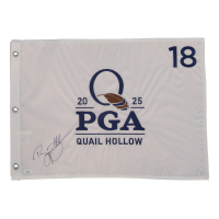 Bryson DeChambeau Signed 2025 PGA Quail Hollow Golf Pin Flag (JSA) at PristineAuction.com