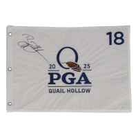 Bryson DeChambeau Signed 2025 PGA Quail Hollow Golf Pin Flag (JSA) at PristineAuction.com