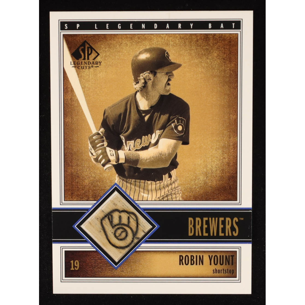 Robin Yount 2002 SP Legendary Cuts Game Bat #BRYO at PristineAuction.com
