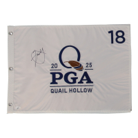 Xander Schauffele Signed 2025 PGA Quail Hollow Golf Pin Flag (JSA) at PristineAuction.com