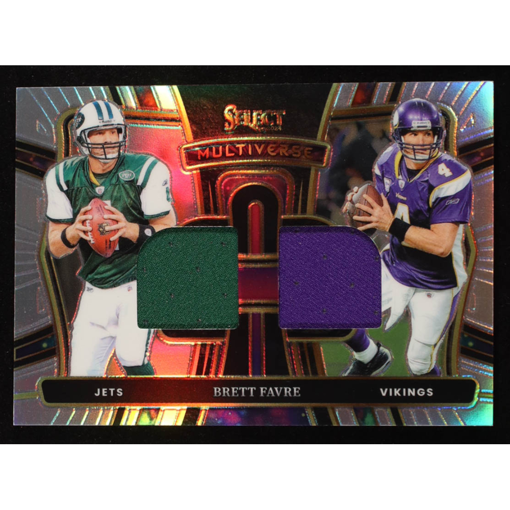 Brett Favre 2024 Select Multiverse Dual Jerseys Prizm #12 #54/149 at PristineAuction.com
